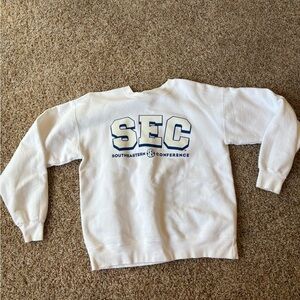 Hanes White SEC Women’s  Crewneck Sweatshirt
